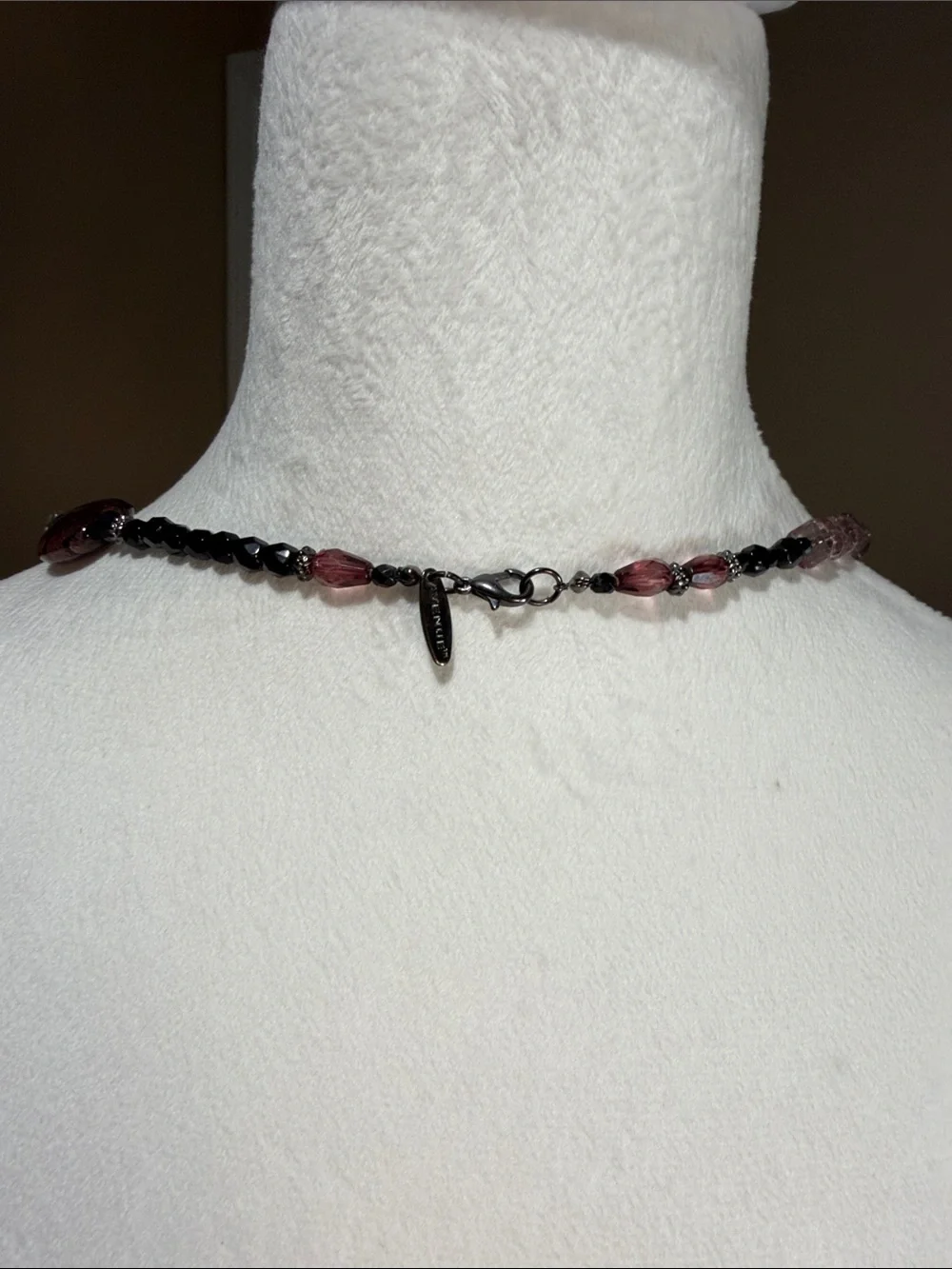 Avenue Purple and Pink Beaded Long Necklace